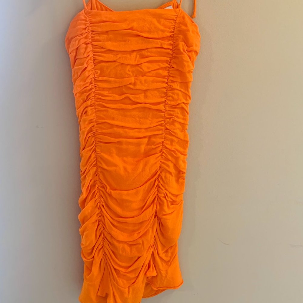 Ella A. Orange Mini Dress - Picture 2 of 3